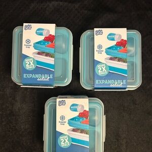 New Bento Box Freezable &  Collapsible NWT Cool Gear Back to School 3 boxes